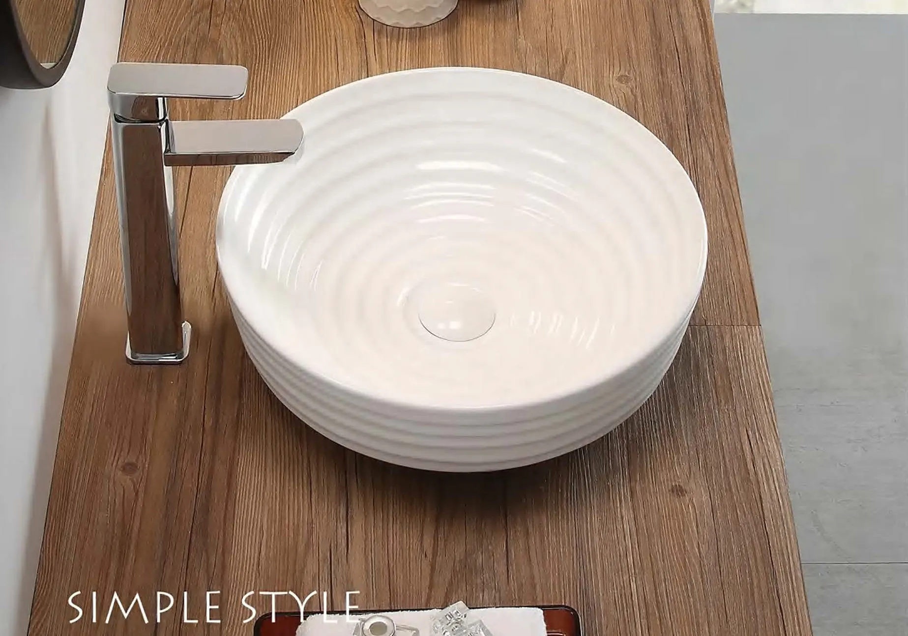 陶瓷洗面盆、洗手盆、盥洗盆、洗手台、衛浴設備-亮光白系列