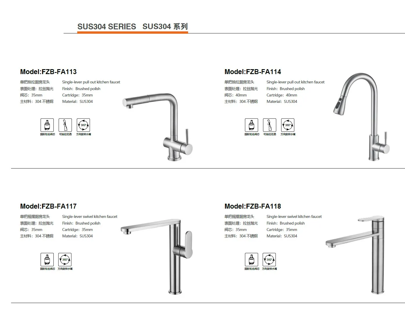 廚房水龍頭304系列
