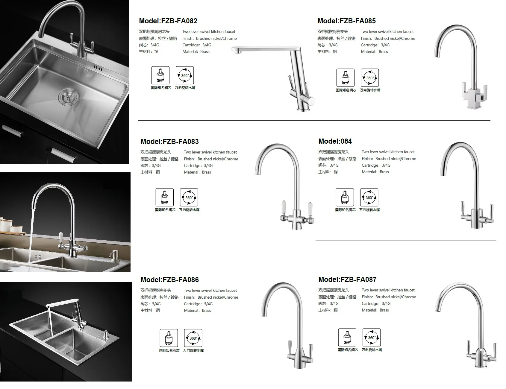 雙把搖擺式FA082系列