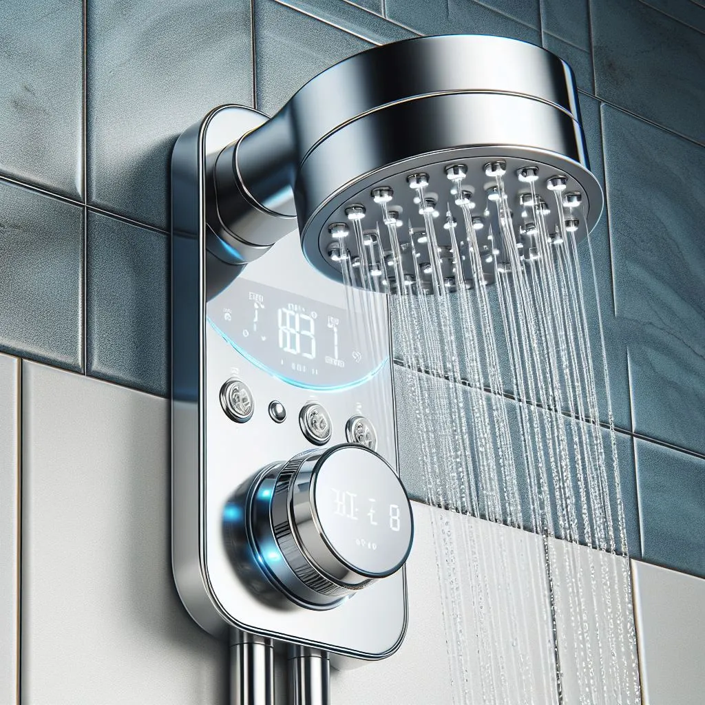 埋壁式淋浴花灑，簡約美觀，完美融入浴室空間，提供多種舒適淋浴模式。清潔維護便利，是現代浴室設計的理想之選，為您帶來無與倫比的淋浴享受。